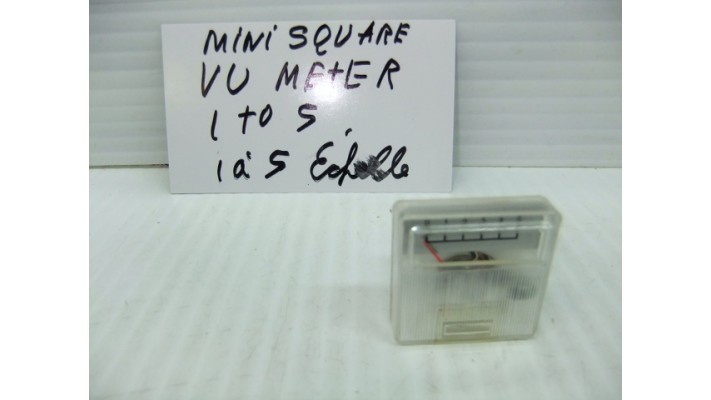 Mini Square VU  level meter 1 a 5